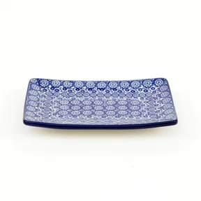 Tacka ceramiczna C27 18/12 cm<br> 2615X Kobaltowa koronka